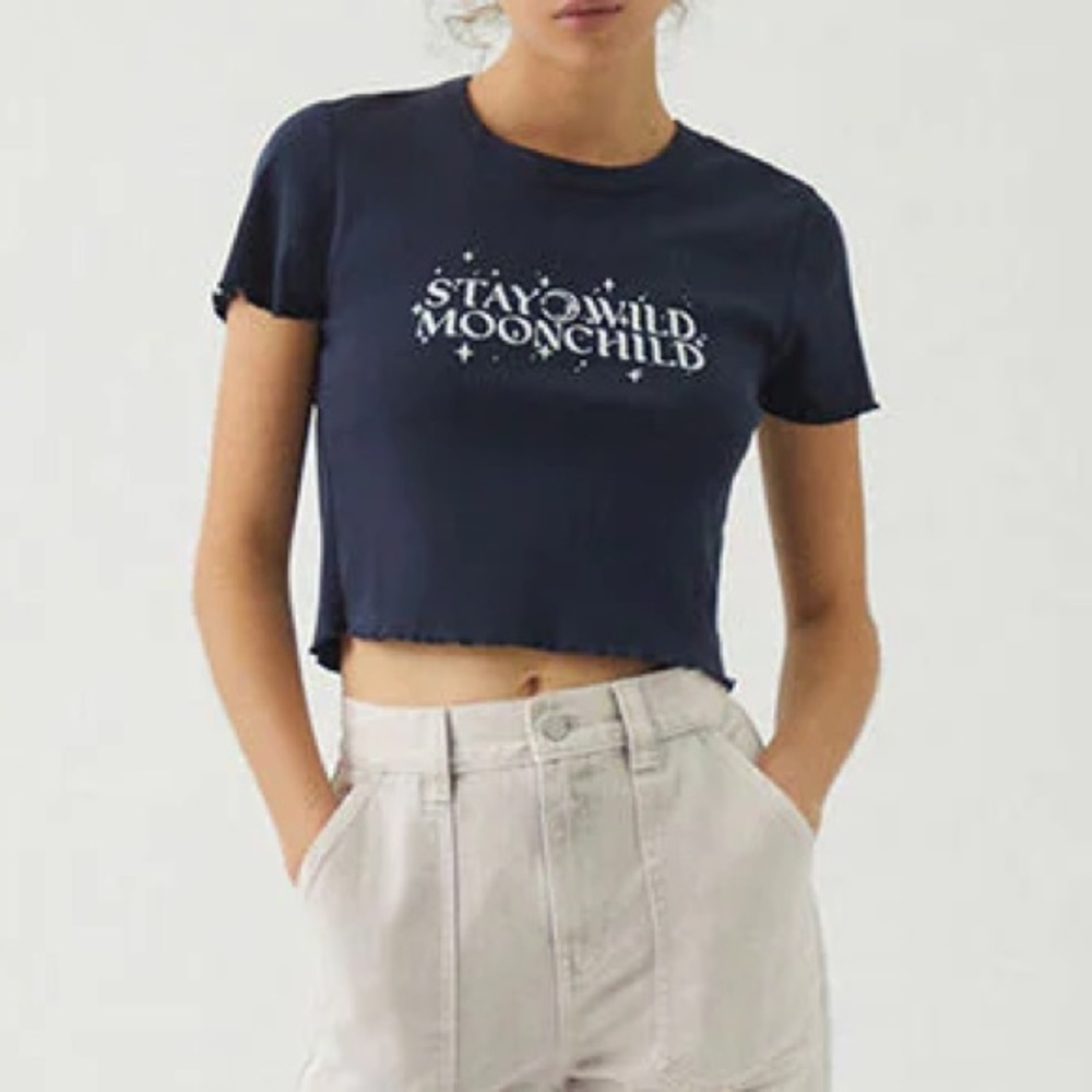Pacsun “Stay Wild Moon Child” Crop Top